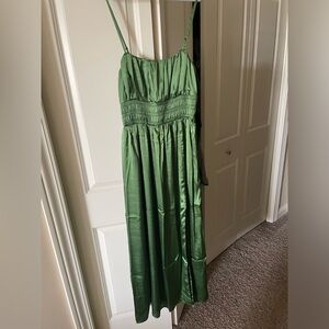 Abercrombie green dress w/ slit